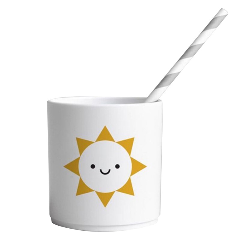 freundlicher Alphabet Platte Schüssel Anti-herbst Tasse Flach Platte Geschirr Dreieck Platte knapp Becher Baby Lebensmittel Liefern Schulungen platte: Sonne