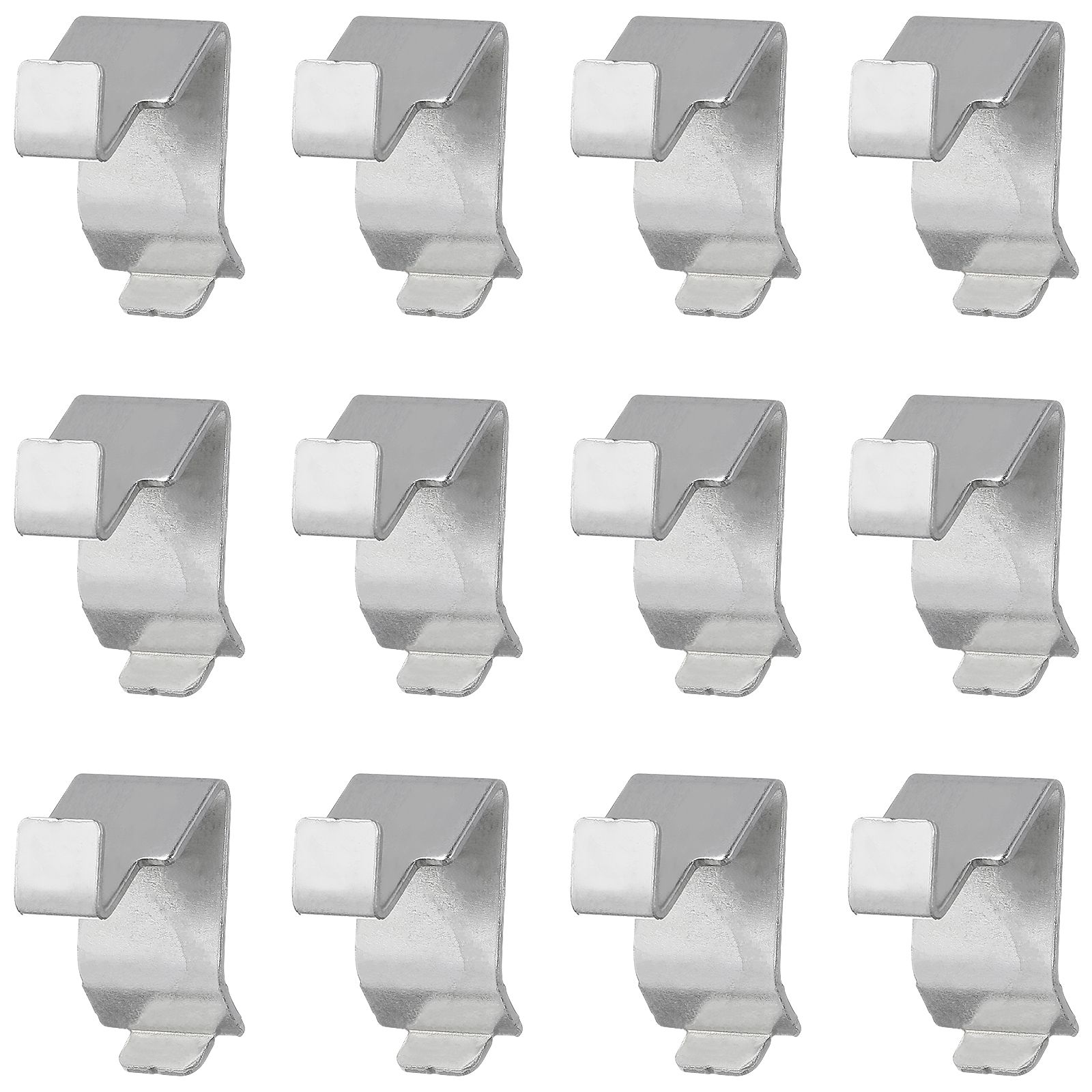12 Pcs Metal Cabinet Shelf Clips File Cabinet Accessories Heavy Duty Shelving Support Brackets Wire Shelf Clip Iron Hardware