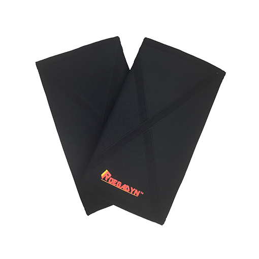 ROEGADYN 7mm krzyż sztywny neopren profesjonalna jakość wsparcie kolana moc Sport kompresyjny stabilizator kolana, niedźwiedź waga ciężka, Unisex: Black / XL