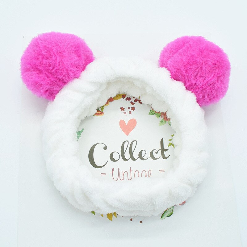 Diademas de oso Panda para niña y mujer, accesorios para el cabello, 1 unidad: 3