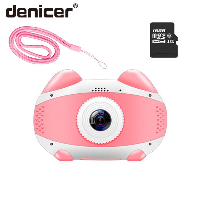 2 zoll bildschirm spielzeug kamera pädagogisches mini digital foto kamera 8MP fotografie geburtstag kühlen kinder kamera für kinder K01: PINK-16G