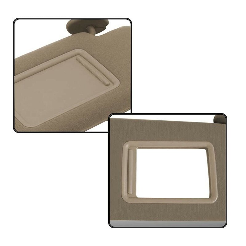 Passenger Right Side Windshield Sun Visor Replacement Beige for Toyota Tacoma 2005 74310-04081-E0