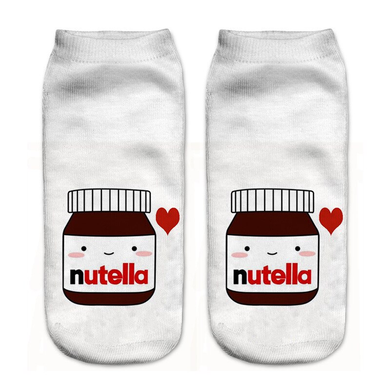Impression 3D licorne femmes chaussettes printemps été filles chaussettes courtes adulte femme enceinte cheville chaussettes Sokken Meias: color17