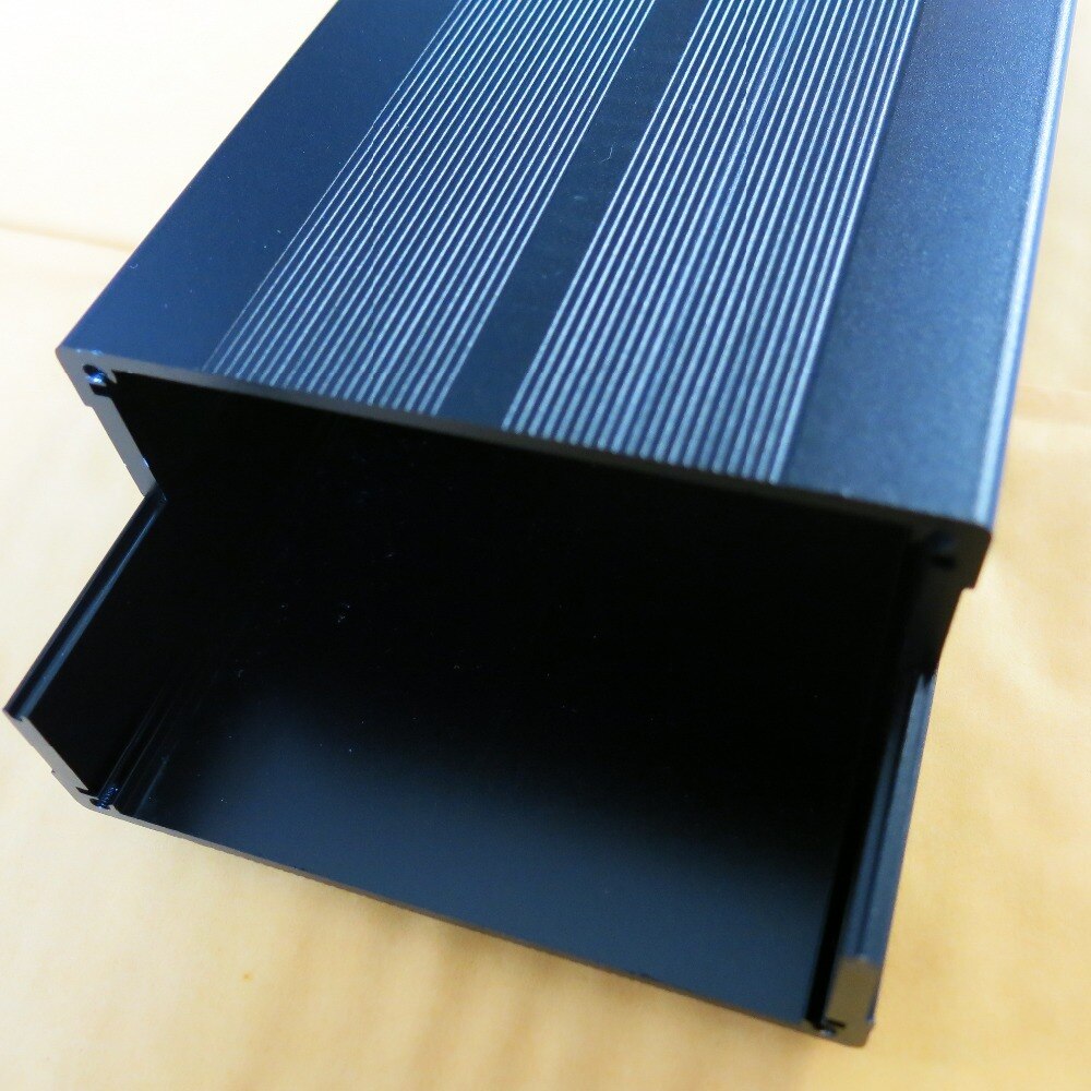 150x105x55mm(LxWxH) Aluminum Project Box Enclosure case encloser shell PCB Gehaeuse black Alugehaeuse Heatsink