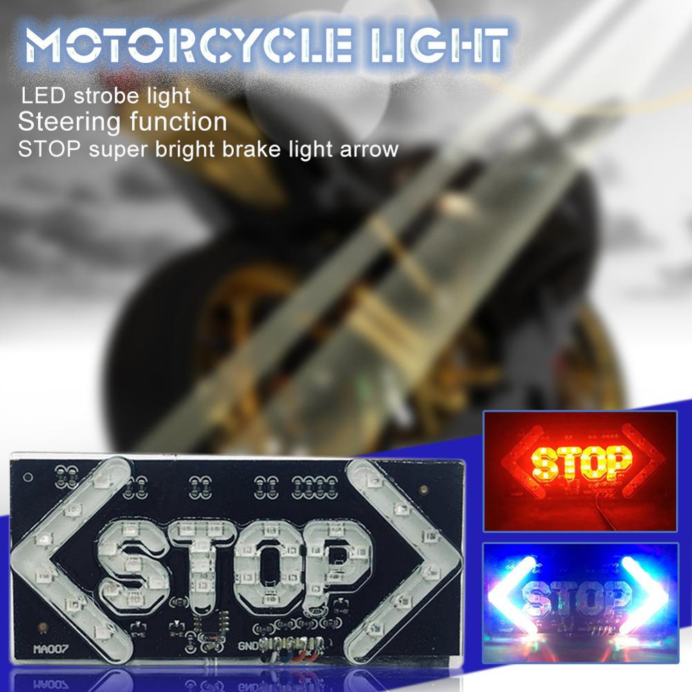 Clignotant pour motos, feu de STOP, feu de direction, feu arrière, 12V, LED
