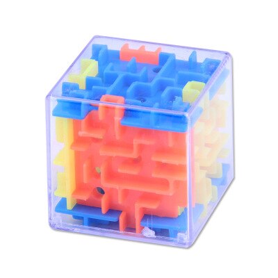 Grappige 3D Cube Puzzel Doolhof Speelgoed Hand Spel Snelheid Kubus Puzzel Spel Labyrint Bal Speelgoed Uitdaging Vinger Speelgoed Voor kid: Default Title