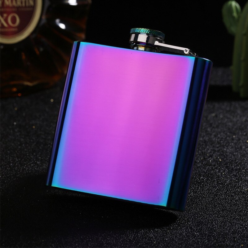 6 oz Portable Stainless Steel Lady Hip Flask Whiskey Wine Alcohol Woman Flagon Bottle Travel Drinkware For