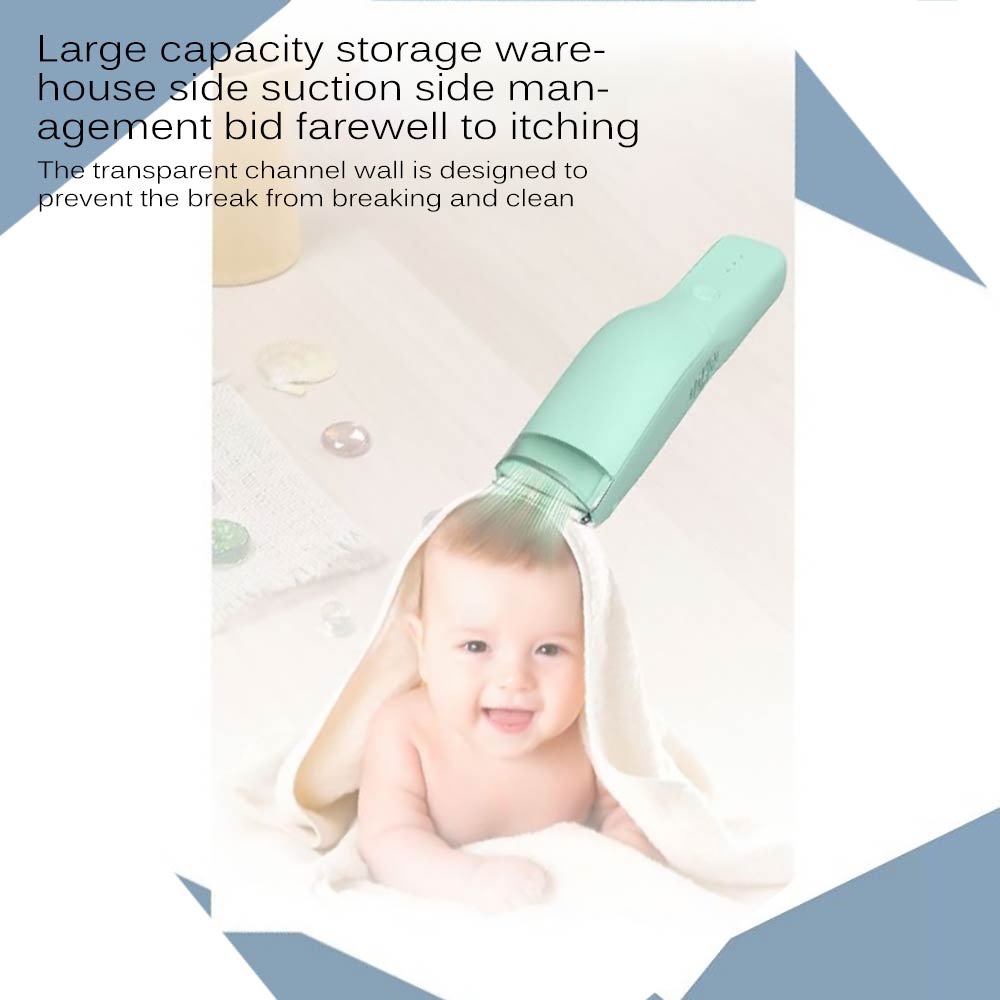 Automatische Baby Wasserdicht Haar Clipper Nette Baby Haar Saug Wiederaufladbare Elektrische Ruhigen Trimmer Kind Stille Schneiden Maschine