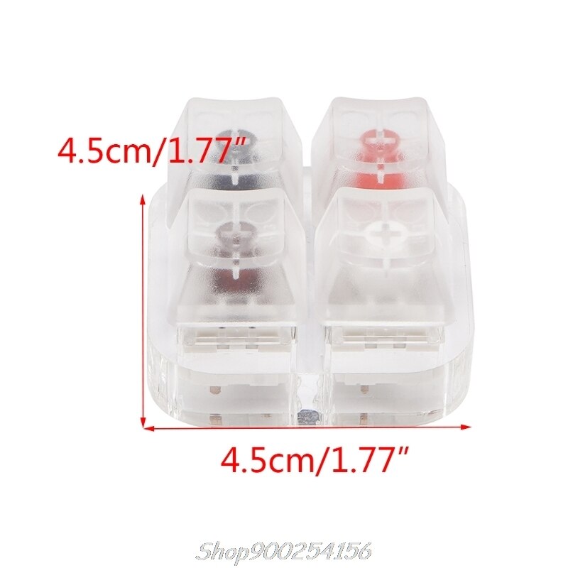 4 Key Caps Testing Tool Cherry MX Switches Keyboard Tester Kit Clear Keycaps Sampler PCB Mechanical Keyboard: 40