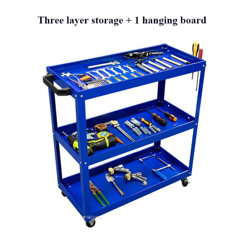 Tool cart multifunctional shelf layer hand push tool cart maintenance storage rack mobile cabinet auto repair turnover cart