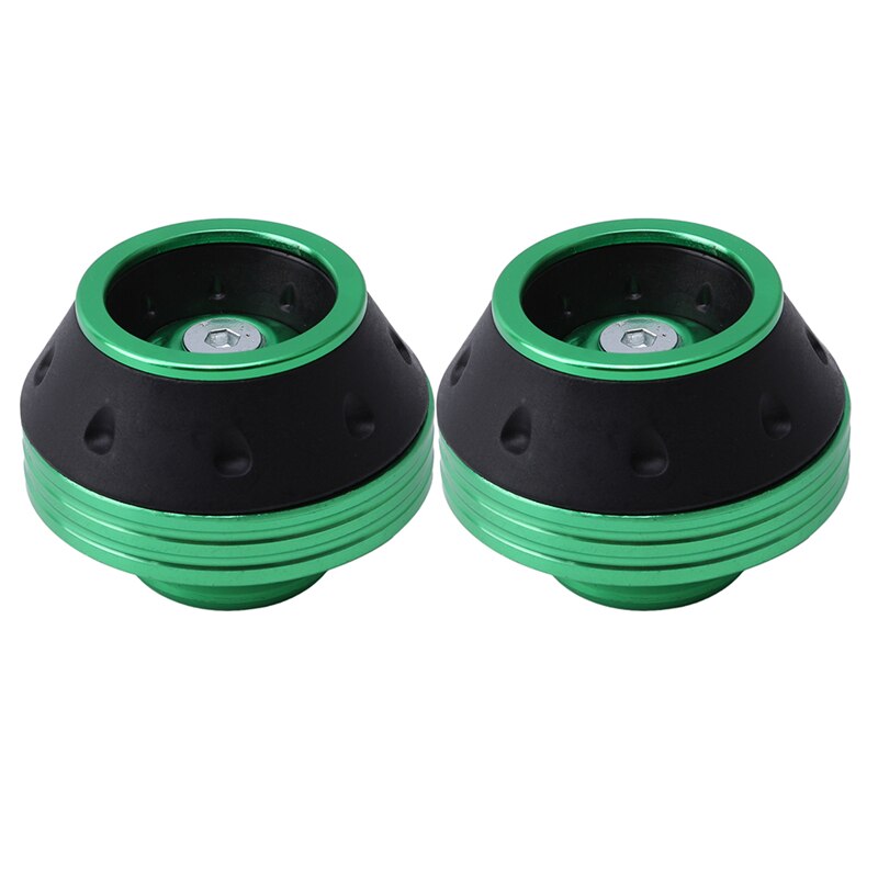 2 uds. De deslizadores de marco de rueda delantera de horquilla de aleación de aluminio CNC, herramienta de protección contra caídas de amortiguación, accesorios para Scooter, coche y motocicleta