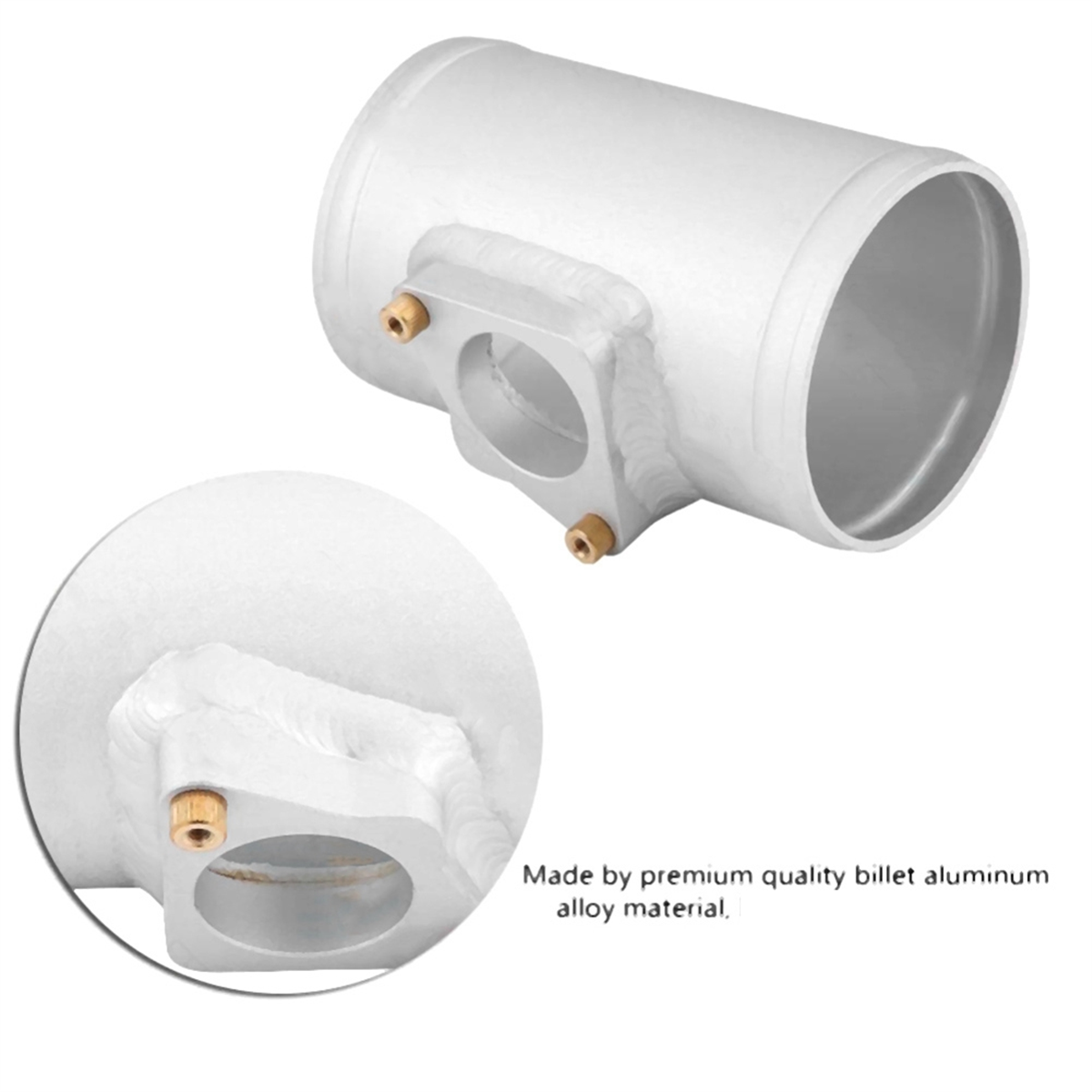 Medidor de flujo de aire de tubo de admisión de coche, Sensor de admisión modificado de motor de Base para Toyota, Honda, Subaru, Mazda, 83mm