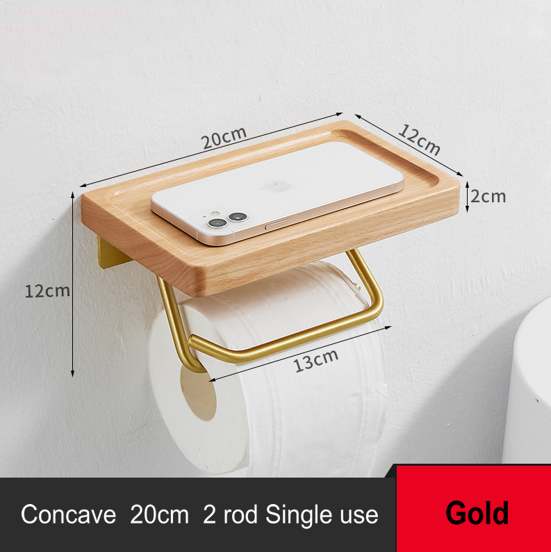 Porta carta igienica in rotolo di faggio per tronchi da bagno portaoggetti 2 in 1 portarotolo sanitario in carta igienica con telaio in legno massello: Blu