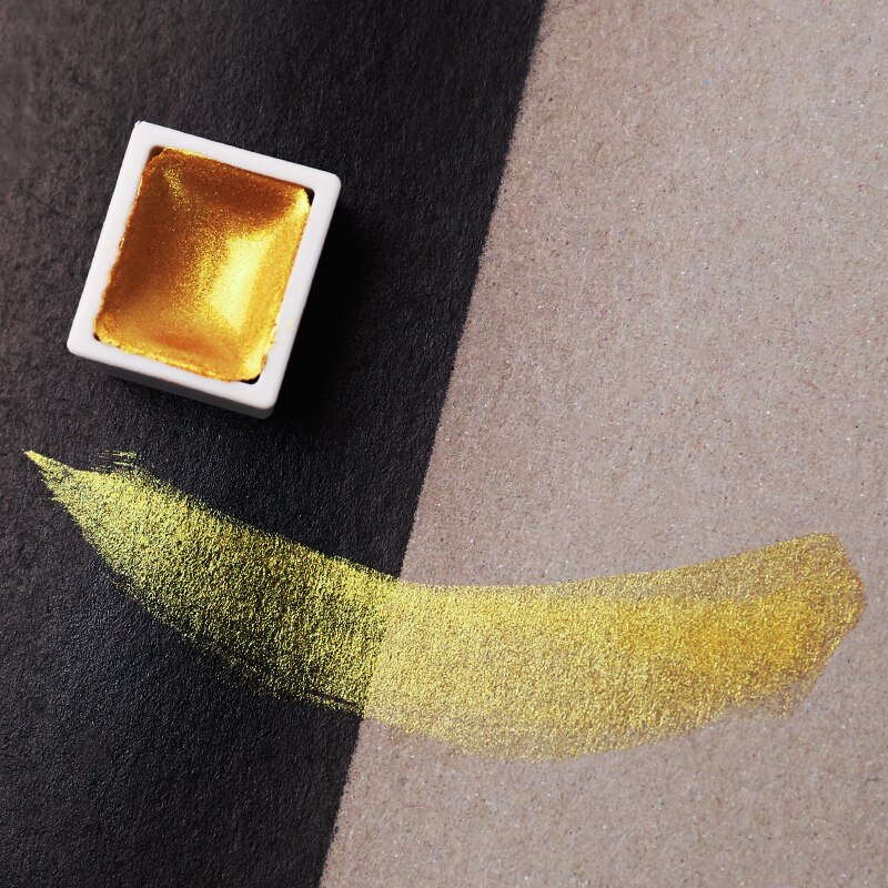 Professionele 12/24/48 Kleuren Parelmoer Aquarel Verf Set Pigment Effen Verf voor Kunst Levert