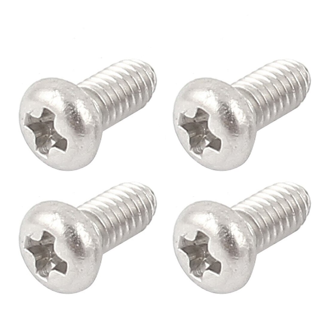 60pcs M2 Round Pan Head 304 Stainless Steel Phillips Round Head Screws Bolt Nut M2 screw Used widely in the home and office