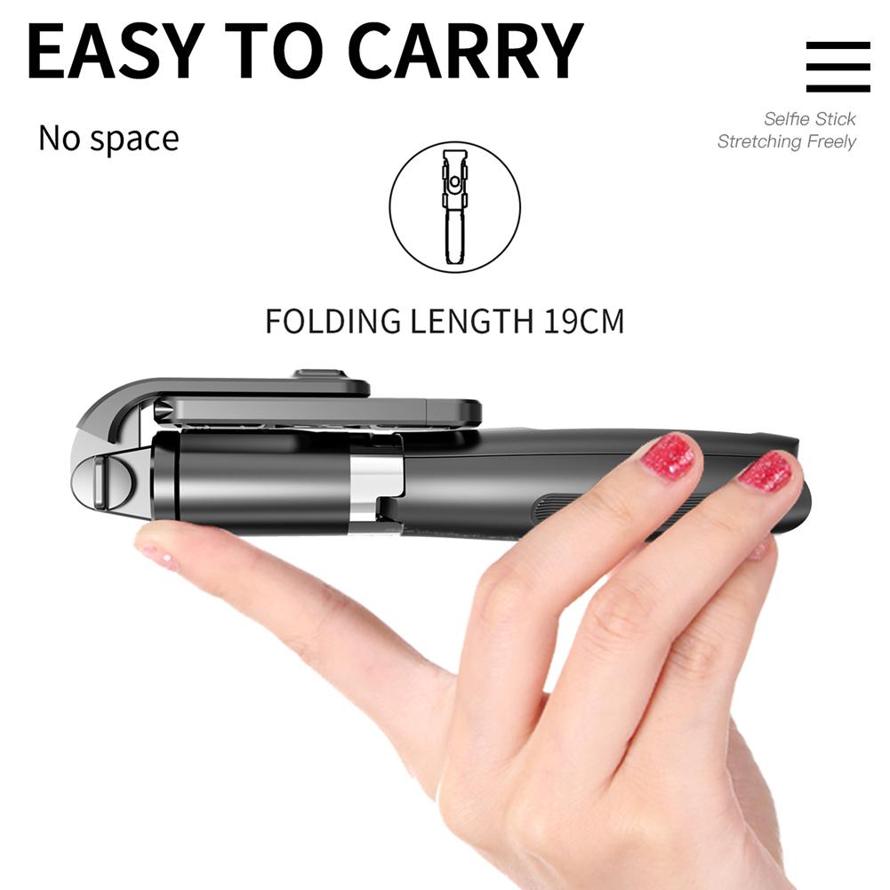 Selfie Stick With Tripod Gimbal Stabilizer Led Light For Action Camera Phone Mobile Cell Holder Stand Smartphone Monopod Monope