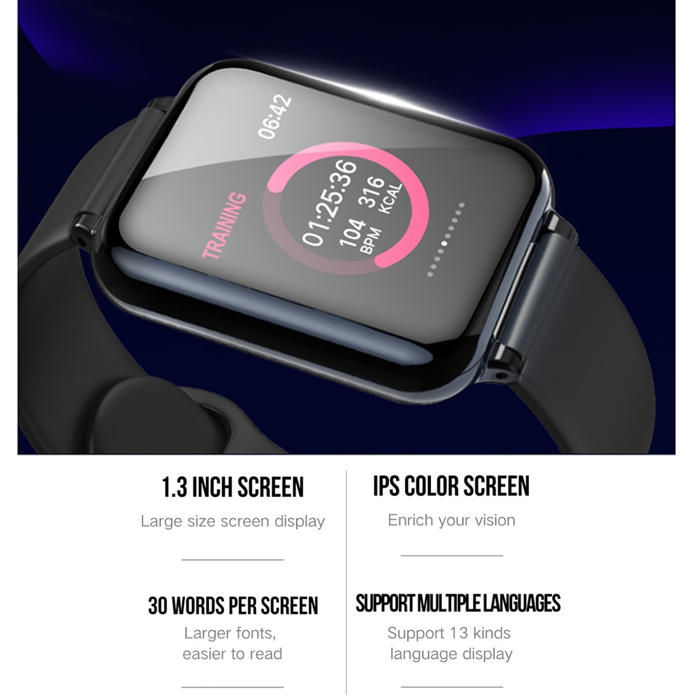 LEMFO Farbe Anzeige Clever Uhr Männer IP67 Wasserdicht Herz Bewertung Monitor Smartwatch Frauen Für Android IOS Uhr Telefon