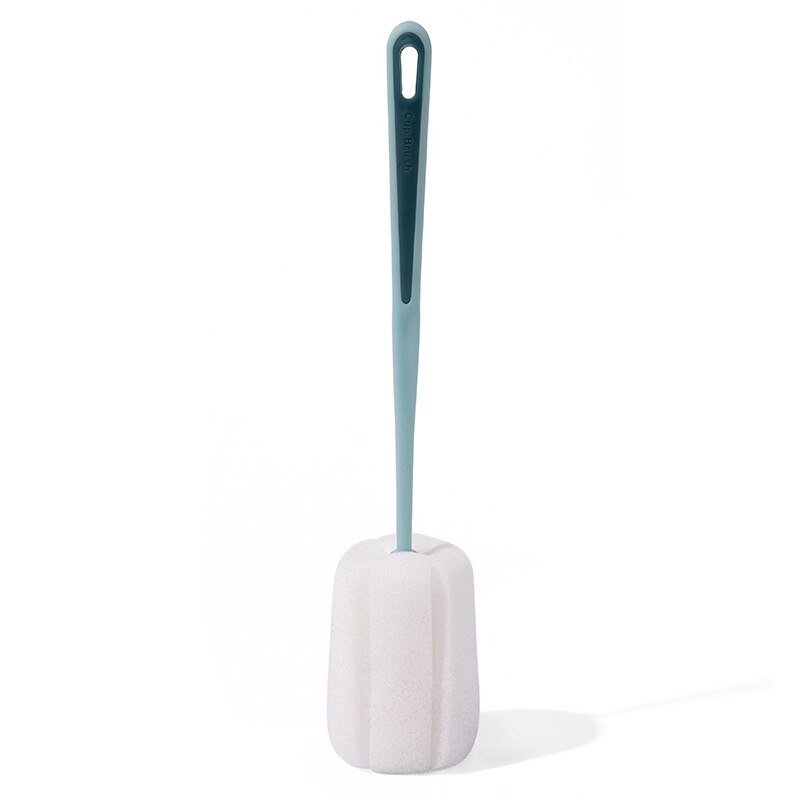 Lange Handvat Babymelk Zuigfles Spons Borstel Tepel Cleaner Multifunctionele Huishoudelijke Cup Reinigingsborstel Baby Accessoires: Blue