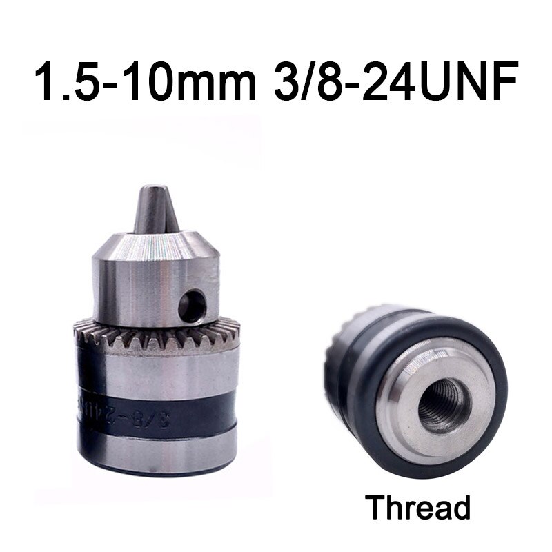1 kpl 1.5-10mm b12 3/8 kierre istukan muunnos poraistukka 1/2 m12 x 1.25 jakoavain sähköporaksi avaimeton 3 leukaistukka: 1.5-10mm 24 epäkunnossa