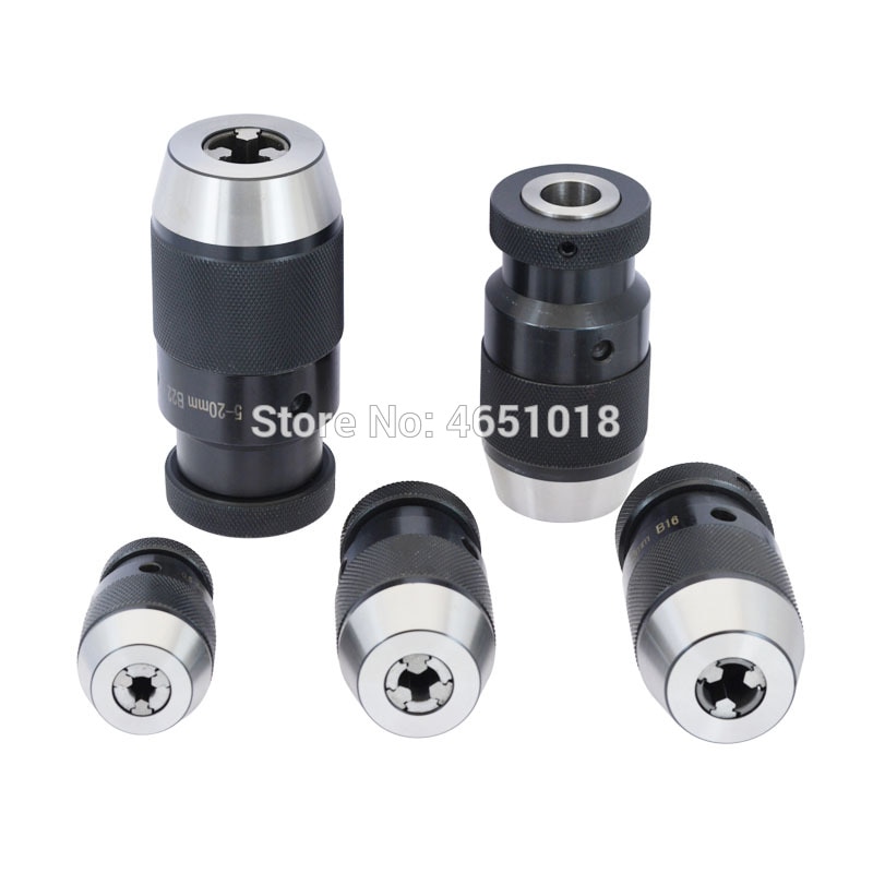Portabrocas con cierre automático, plato de perforación sin llave, B10 0,5-6 ,B12(1-10MM), B16(1-13MM) ,B18(1-16MM)