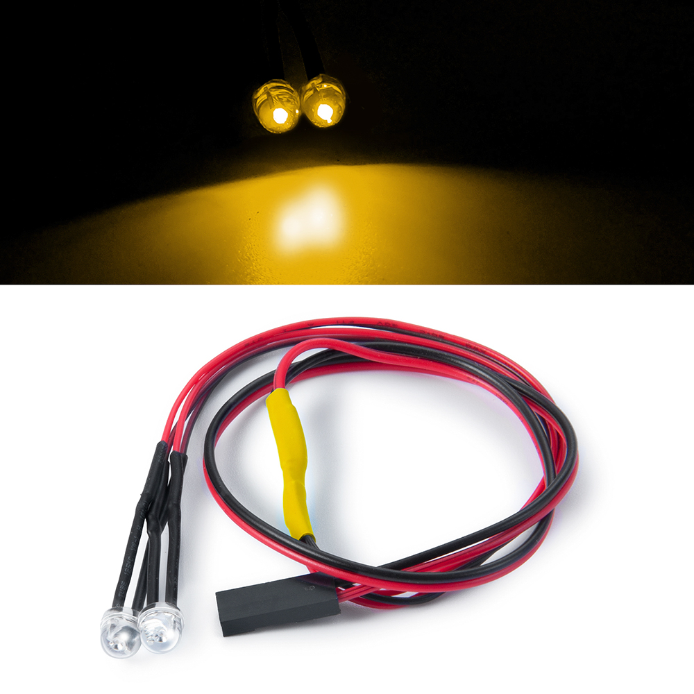 AXSPEED luces LED faros luz trasera foco nocturno para 1/10 1/18 1/24 Axial SCX10 SCX24 TRX4M TRX4 TRX6 Tamiya piezas de bricolaje: Rojo