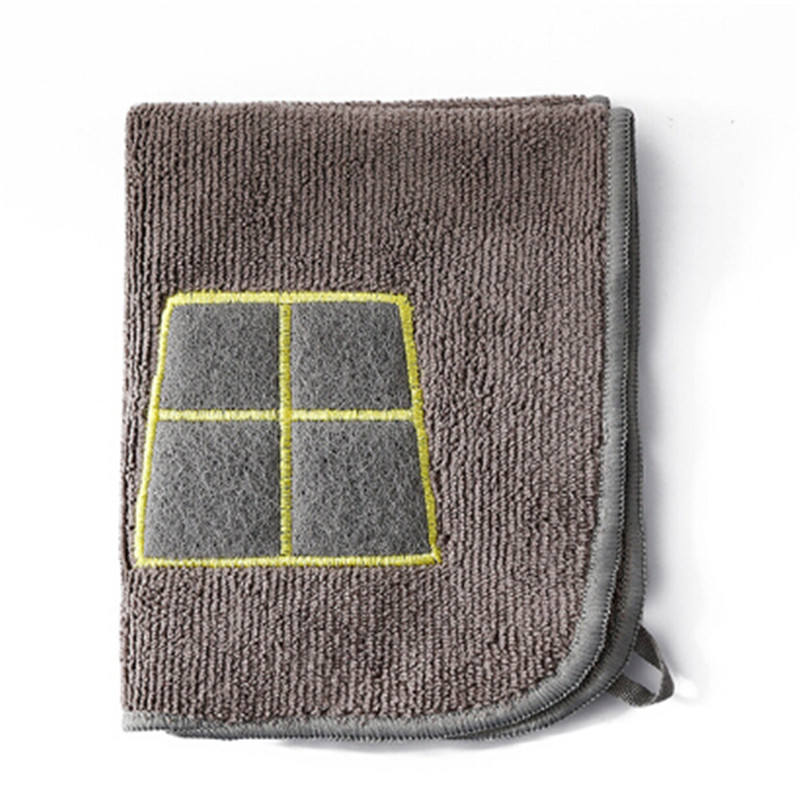 Microfiber Kitchen Towels Super Absorbent Table Wipe Dish Washing Cloth Household Cleaning Towels Arrivals: grey