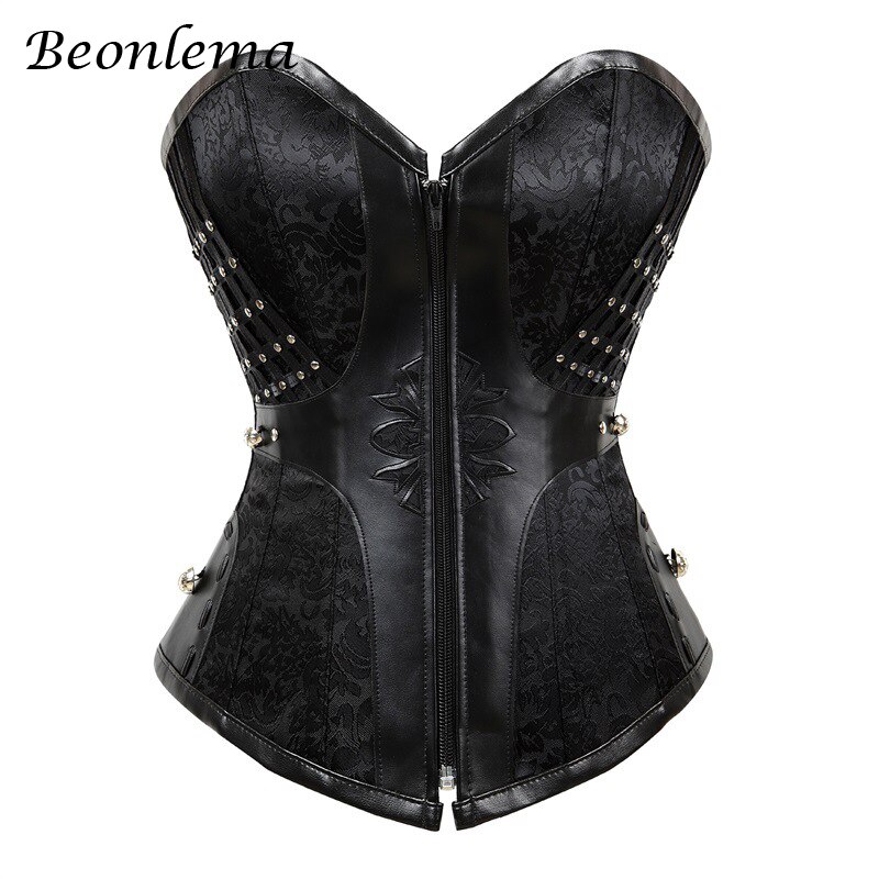 Beonlema – ensemble robe Corset Steampunk rouge, Sexy, bustier gothique noir, jupe Tutu pour adultes, vêtements burlesques Punk