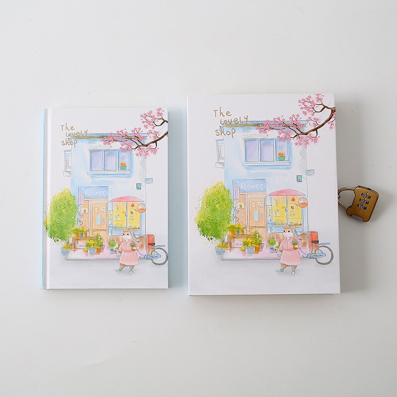 "Sakura Magic" Lock Box Diary Notebook Cute Journal Girls Stationery: C