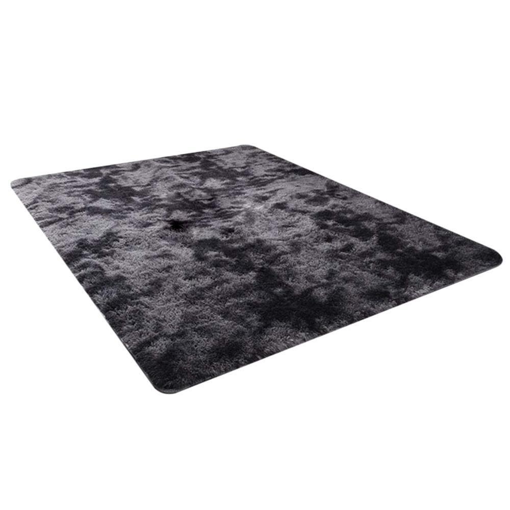 40*60cm skridsikker gulvmåtte grå tæppebind farvet plysværelse blødt levende absorberende tæppe soveværelse tæppe soveværelse  s8 l 3: -en