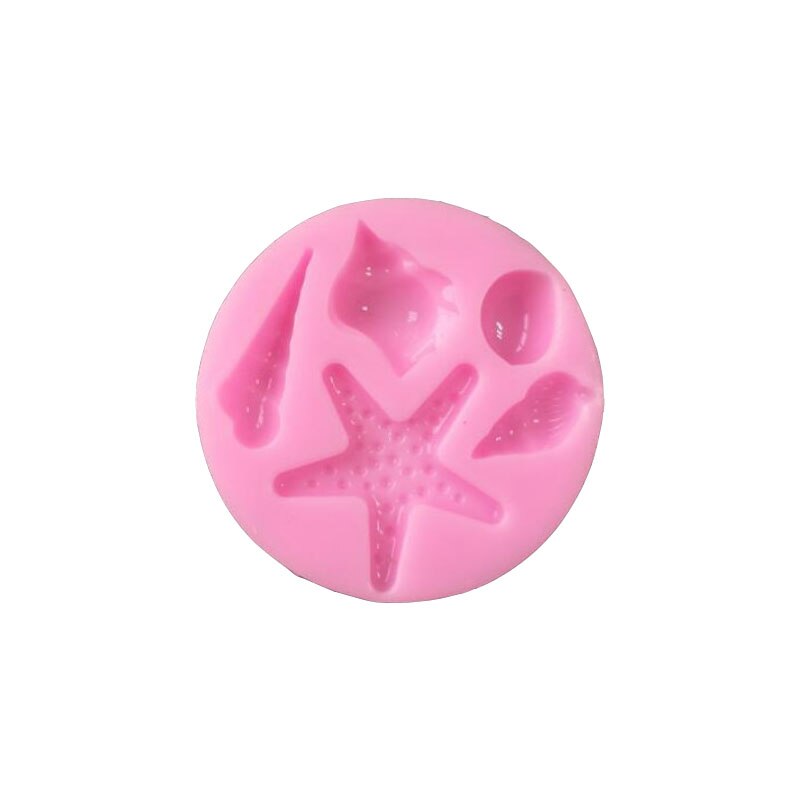 Siliconen Mal Schelp Schelp Bruiloft Decoratie Fondant Cake Decorating Bakken Tool Bakvormen Pudding: 4