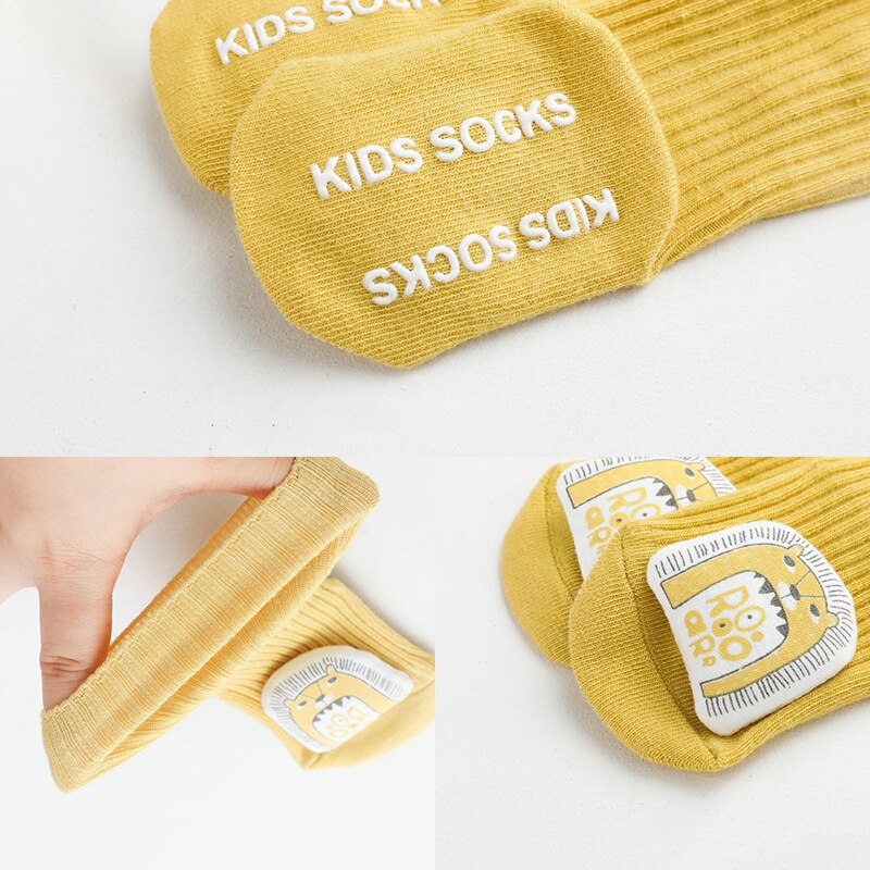 Imcute Nuovi Capretti Caldo Calzini E Calzettoni Disossate Allentato Bocca Del Bambino Tubo Calzini E Calzettoni Bambola Del Fumetto di Erogazione Non-scarpe antiscivolo Bambino Del Bambino Calzini E Calzettoni 0-3 anni