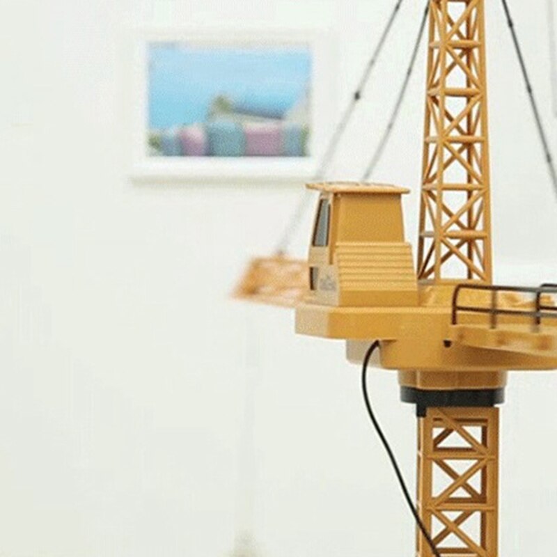 Grúa grande Sitong de juguete con Control remoto inalámbrico para camión con luz, modelo de construcción pesado 80