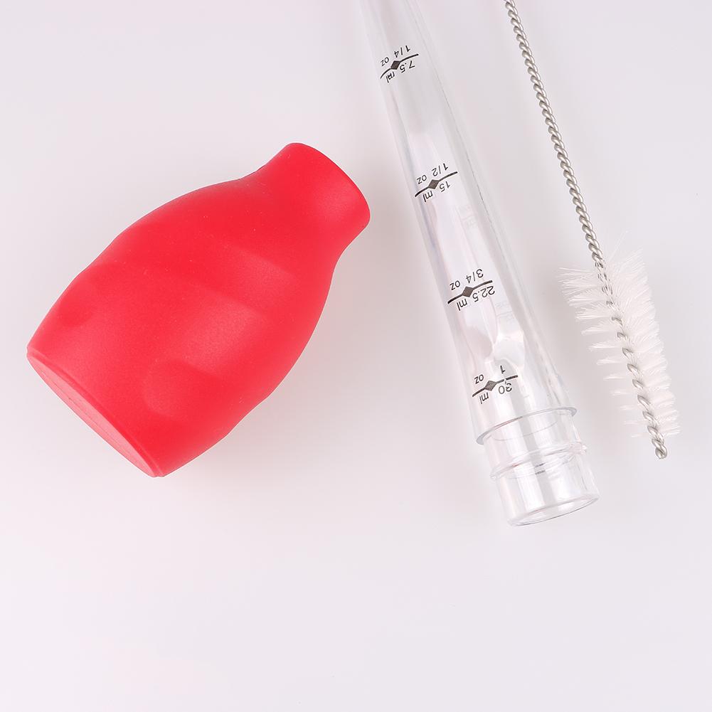 Kip Turkije Baster Siliconen Lamp Met Reinigingsborstel Gevogelte Marinade Injector BBQ Flavour Spuit Sap Keuken Gereedschap