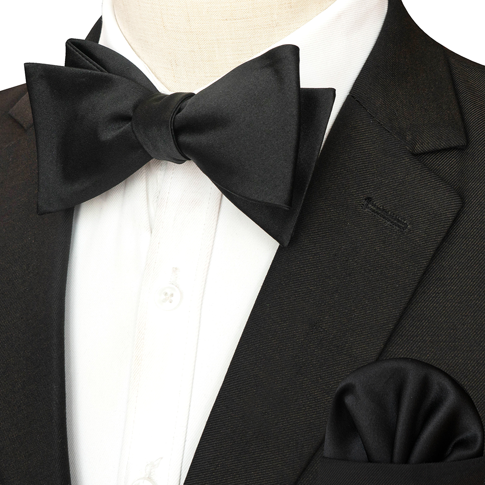 EASTEPIC Gestreifte Fliege für Herren, Einstecktuch-einstellen, kariertes Accessoire, Paisley-Krawatte, Blumenmuster, gepunktet, reines Schwarz, Abendparty: Pfau Blau