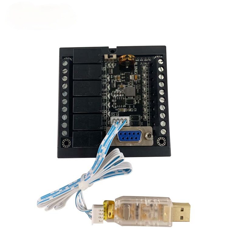 JLing-controlador programable plc FX1N-14MR, módulo de retardo de relé