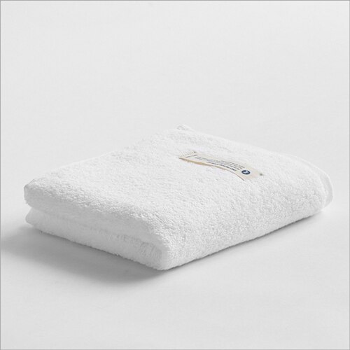 Serviette peignée 100% coton pour adulte, lavage du visage, simple et pur: white