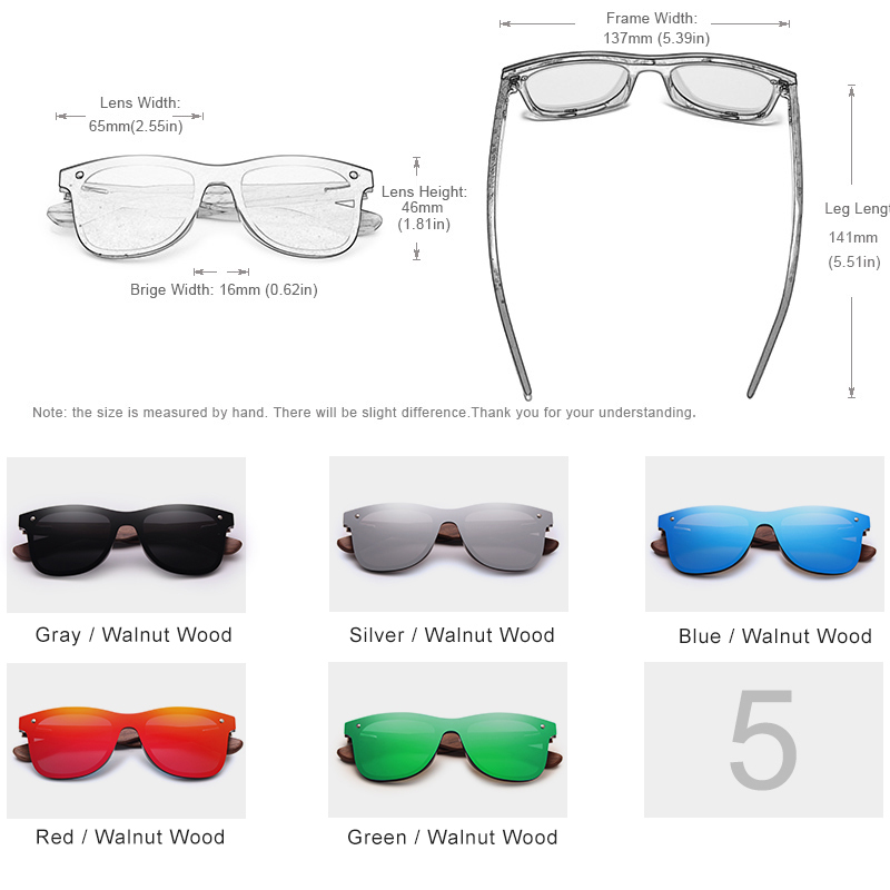 KINGSEVEN-gafas de sol polarizadas UV400 para hombre, gafas de protección ocular de , gafas hechas a mano de madera de nogal,
