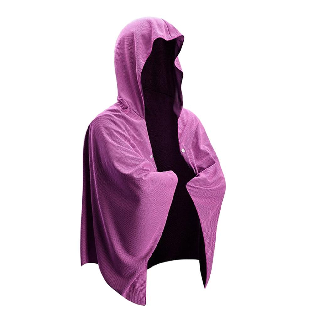 Microvezel strandponcho met capuchon, snel drogend, absorberend, oversized omslagdoek, surf- en zwemponcho, unisex, zwembad- en reisomslagdoek: Rood