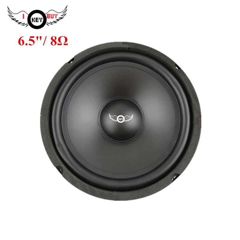 2 st/parti 6/ 6.5 tum högtalare 300w max 8 ohm svart gummikant pp-kon bil hifi-ljud mellanregisterhögtalare ktv