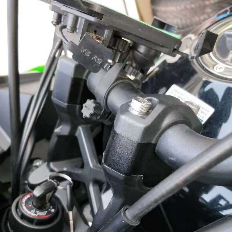 Rehausseur de guidon en alliage d&#39;aluminium noir, pour Kawasaki Versys 1000 –
