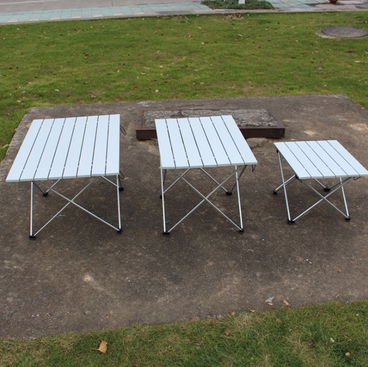 Outdoor Aluminium Folding Faltbare geschirr Camping Angeln Tisch mit Trage Tasche für Picknick Strand Wandern Reise Aktivitäten
