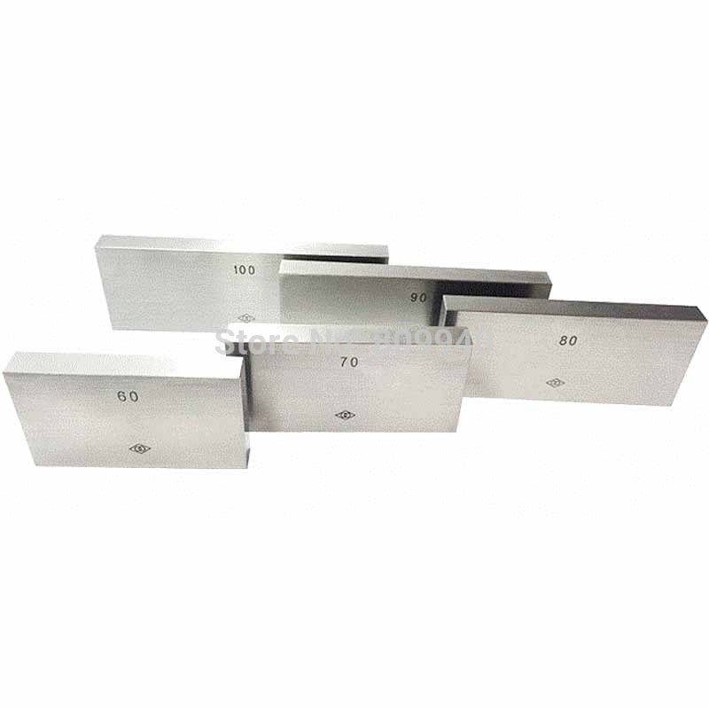 Precisie 10Mm 20Mm 30Mm 40Mm 50Mm 100Mm Blok Gauge Meet Gage Blok Stalen Vierkante gage Meten Schuifmaat Micrometer