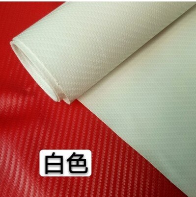 0.2x1.4Meters Thickness:0.7mm Self adhesive carbon fiber leather auto interior leather self adhesive leather: White