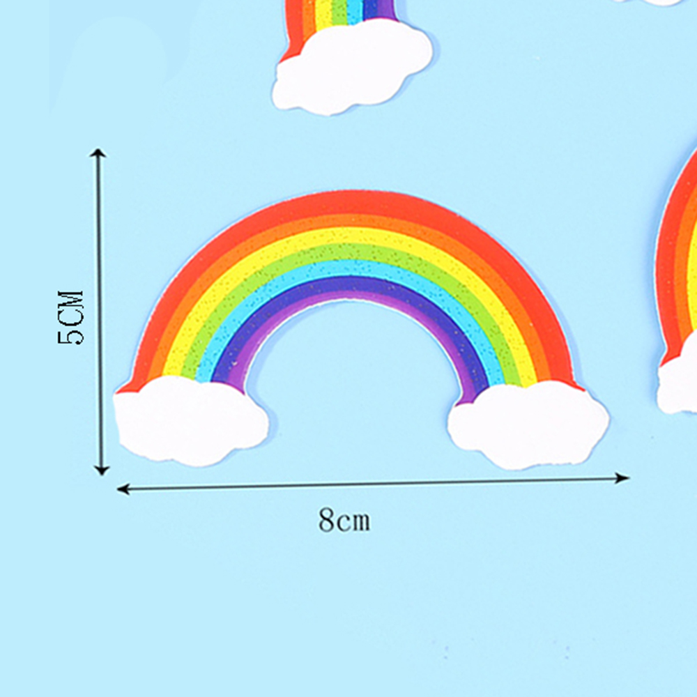 Rainbow Cloud Cake Happy Birthday Cake Wedding Dessert Cake Topper Decoration Baby Shower Cake Decoration: D