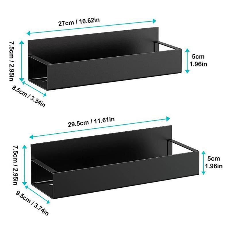 Zwart Magnetisch Opbergrek Koelkast Planken Kruiden Koelkast Zijplank Ijzer Huishoudelijke Ruimtebesparende Keuken Organizer Houder: Rood