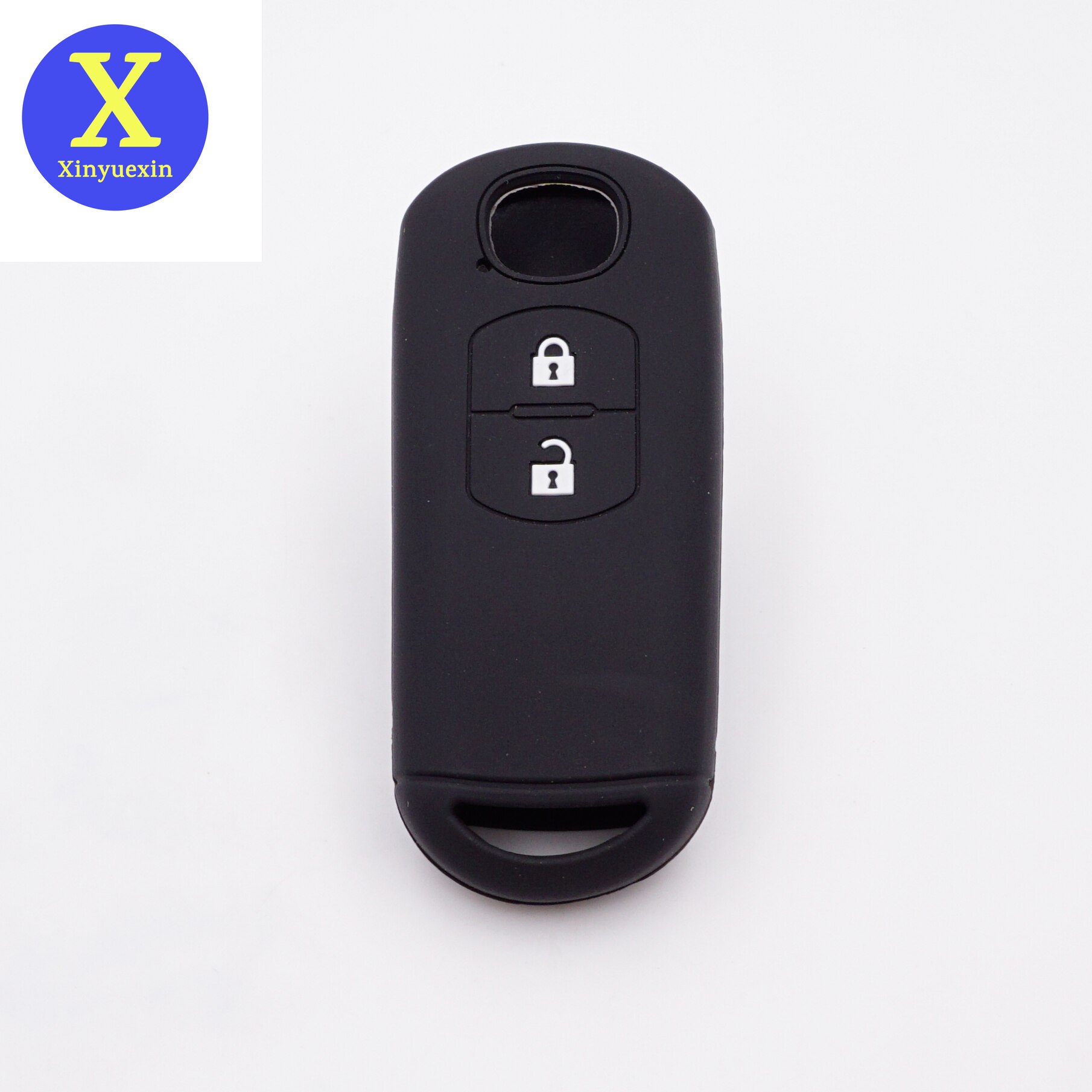Xinyuexin-funda de silicona para llave de coche, 2 botones para Mazda 2, CX-5, Atenza, CX-7, CX-9, CX-3, CX-4, MX5