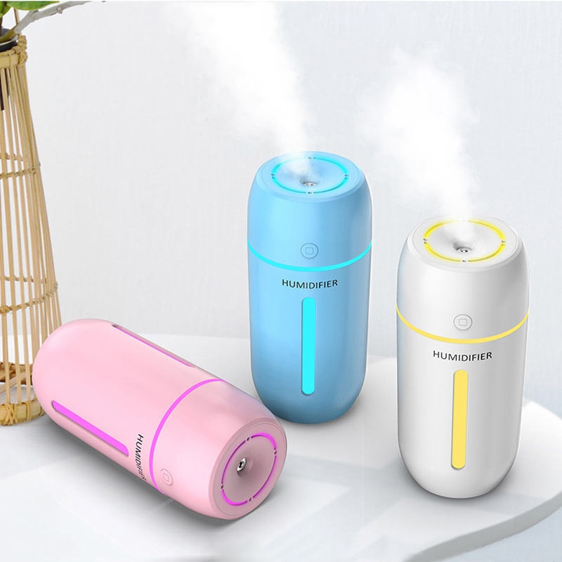 ELOOLE 320ML Luftbefeuchter Mit Batterie für Heimat Sekretariat Tragbare USB Aroma Diffusor Auto Nebel Hersteller Ultraschall Befeuchtung