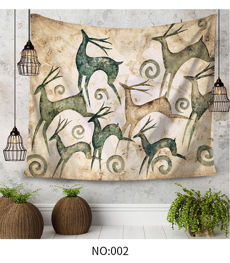 Plant Flag Banner famous Art Painting Home Decoration Hanging flag 4 Gromments in Corners 3*5FT 144cm*96cm: B / 2 x 3FT (60 x 90cm)