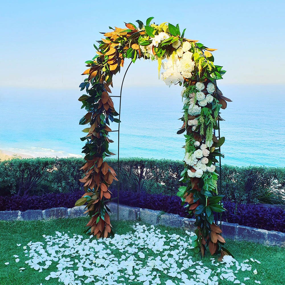 Arco de hierro decorativo para boda, Fondo de jardín, pérgola, marco de flores para boda, cumpleaños, decoración para de boda, arco DIY