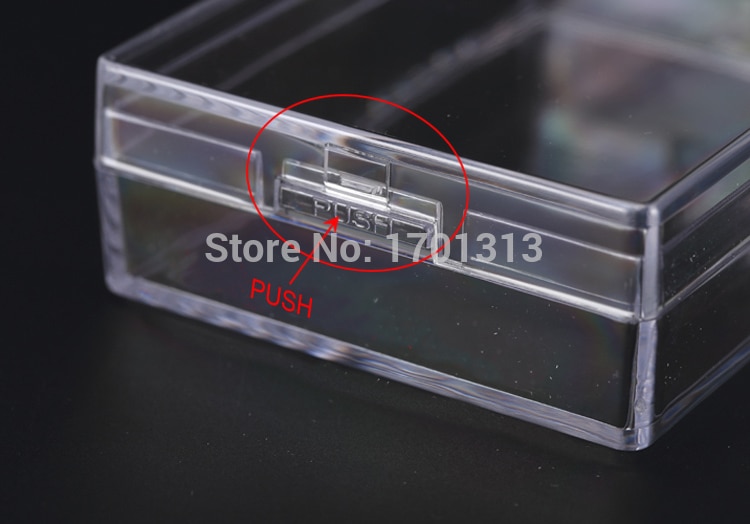 Polystyrene Transparent Playing CARDS plastic box PS Storage Collections Container Case(only box, not have Playing CARDS)